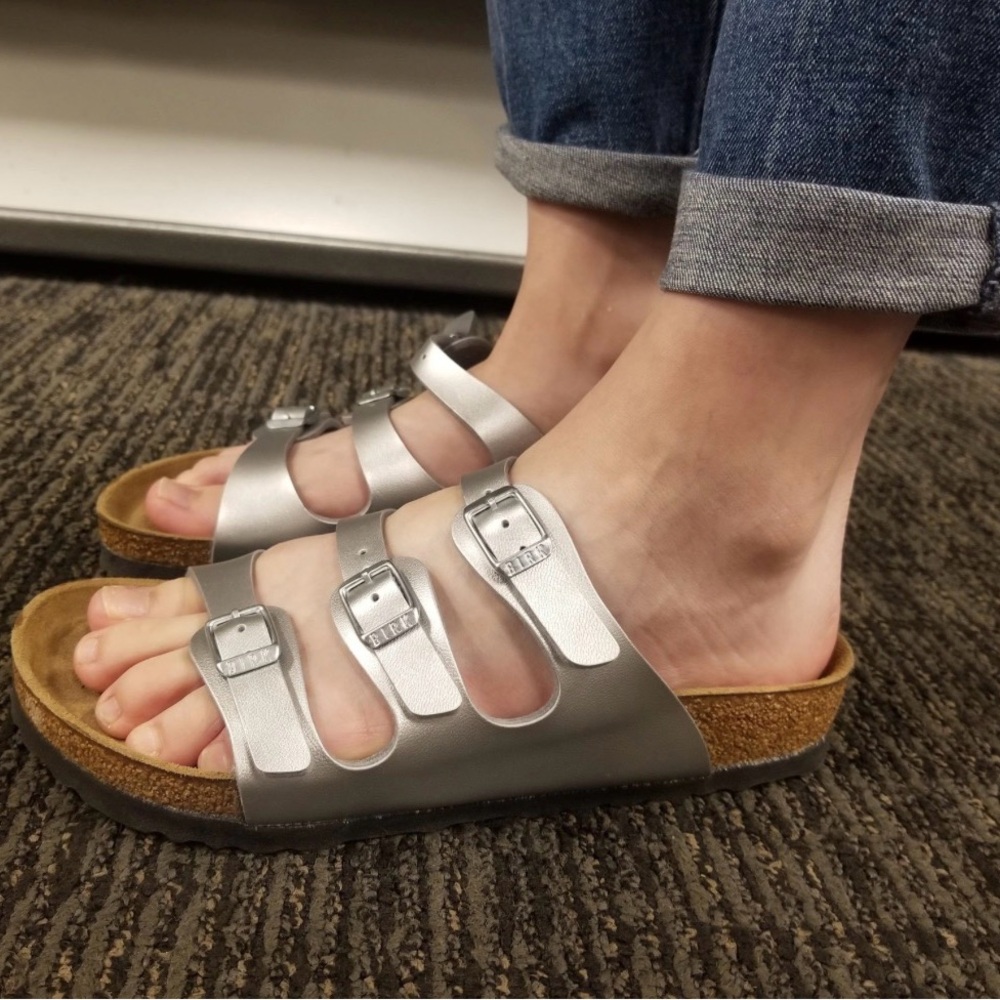 Betula by birkenstock Elegant Silver Women's Sandals